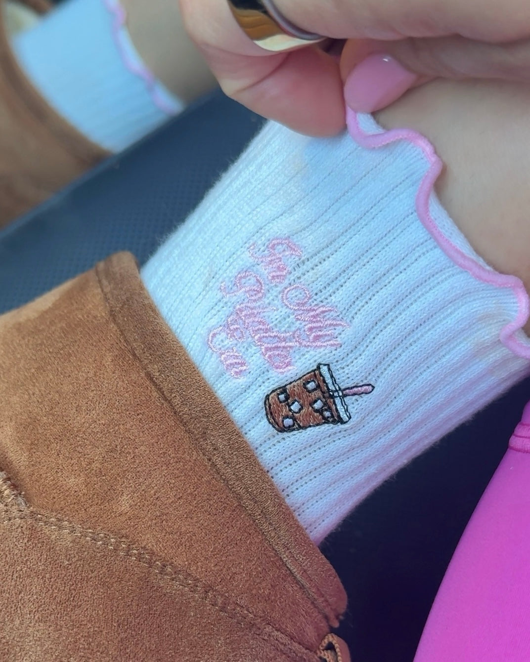 Iced Latte Pilate Socks