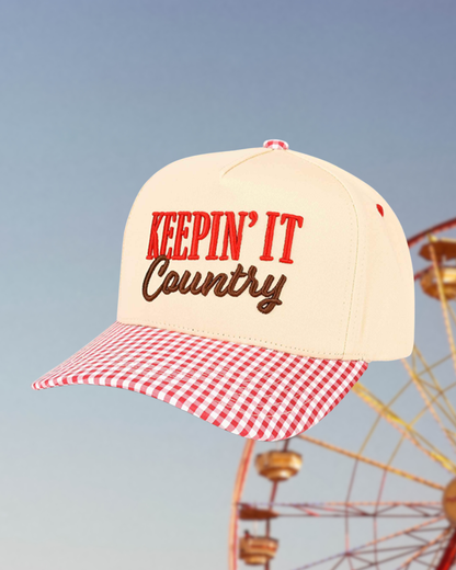 Keepin' It Country Trucker Hat | Embroidered Hat 
