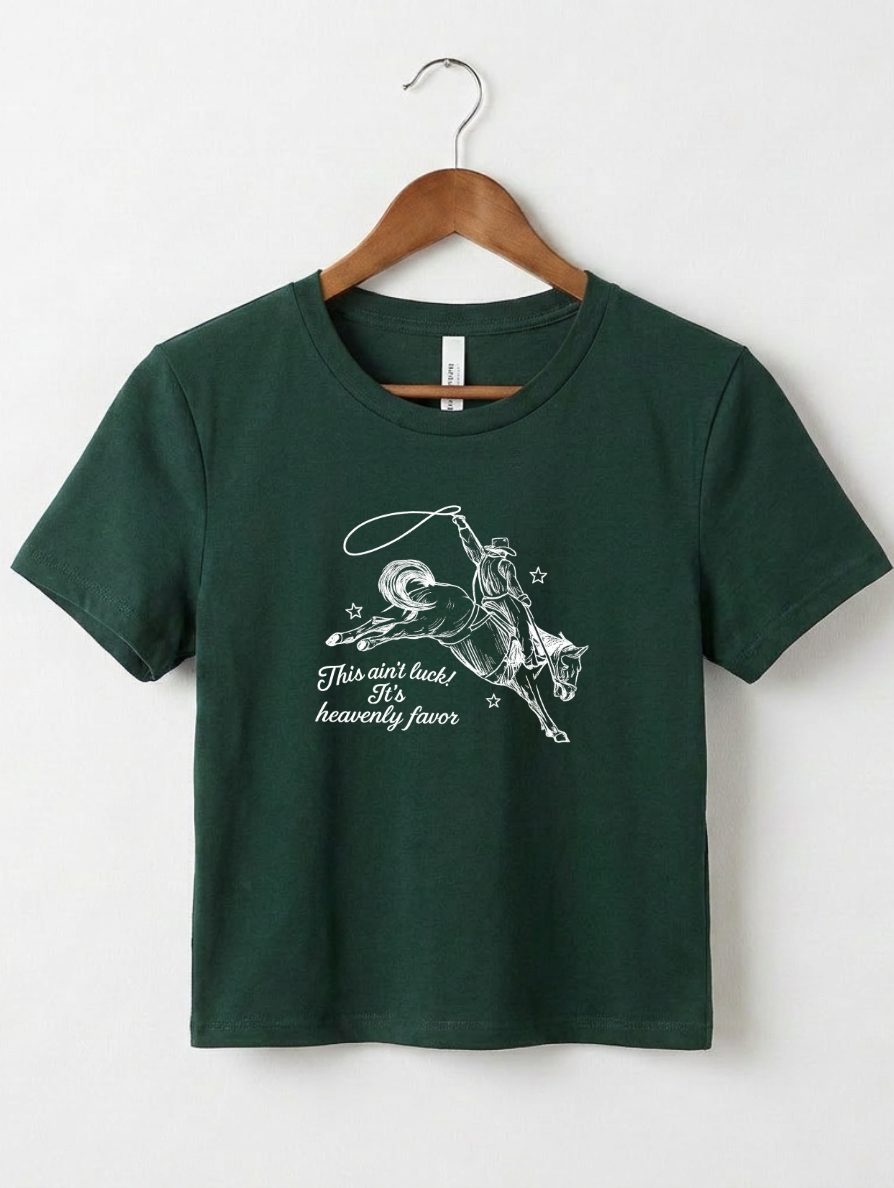 This Ain't Luck Christian Tee | Baby Tee Crop Tee