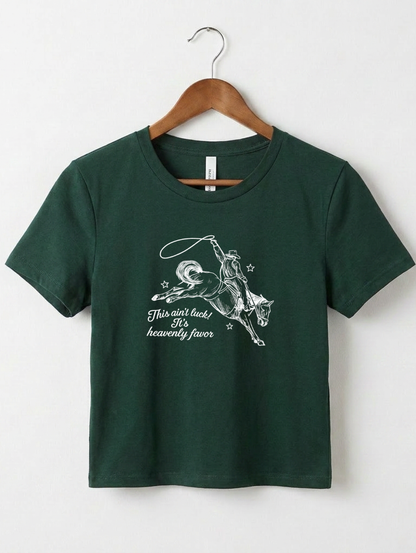 This Ain't Luck Christian Tee | Baby Tee Crop Tee
