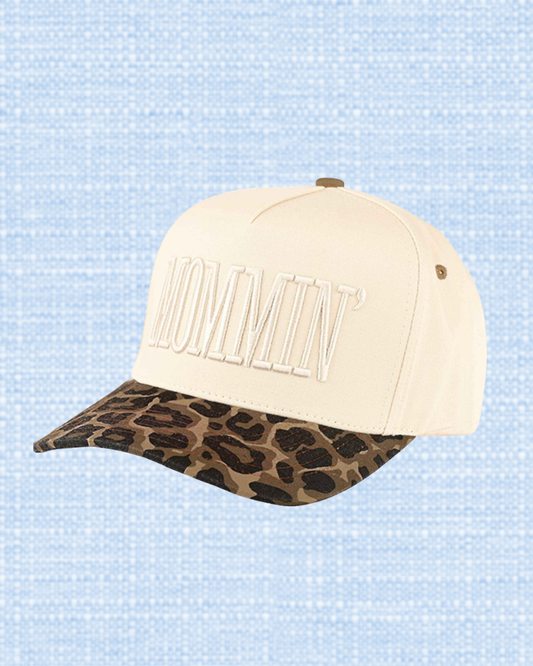 Mommin' Leopard Trucker Hat | Embroidered Hat