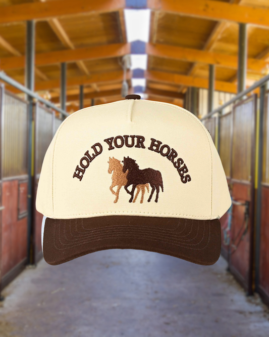 Hold Your Horses Trucker Hat | Embroidered Hat