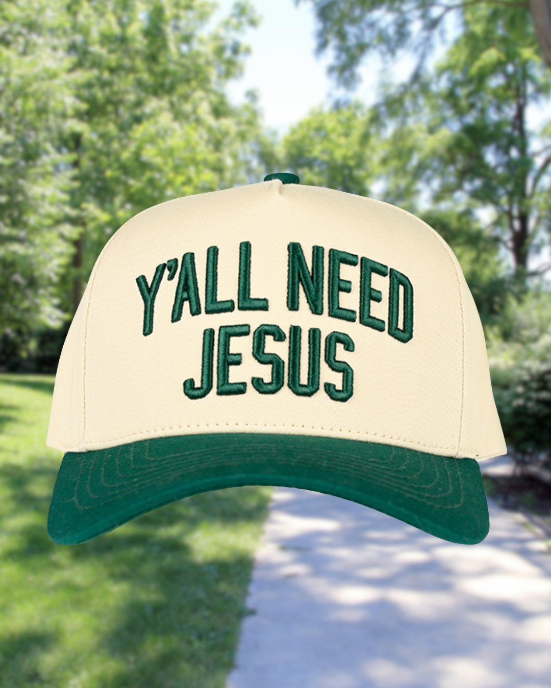 Y'all need Jesus Trucker Hat | Embroidered Hat