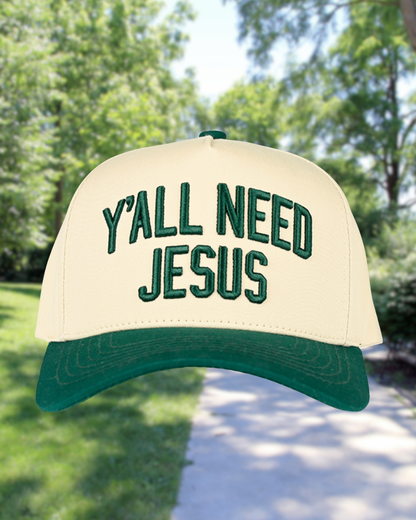 Y'all need Jesus Trucker Hat | Embroidered Hat