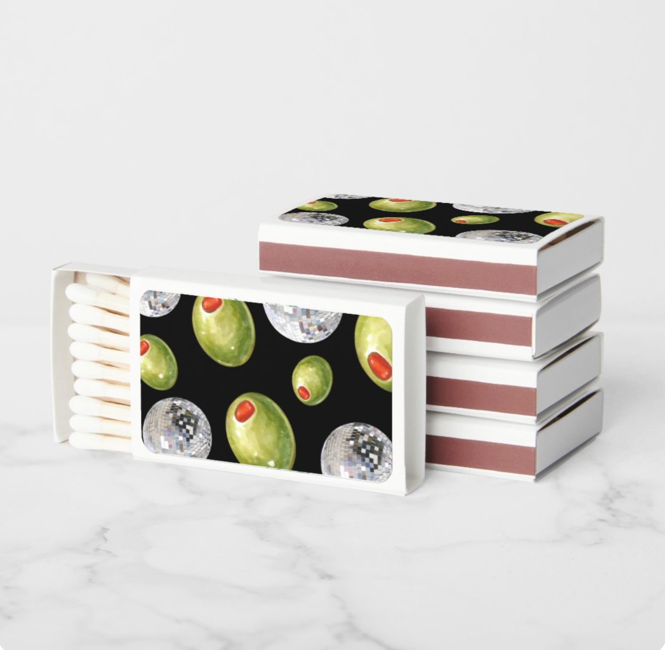 Olive Disco Matchbox