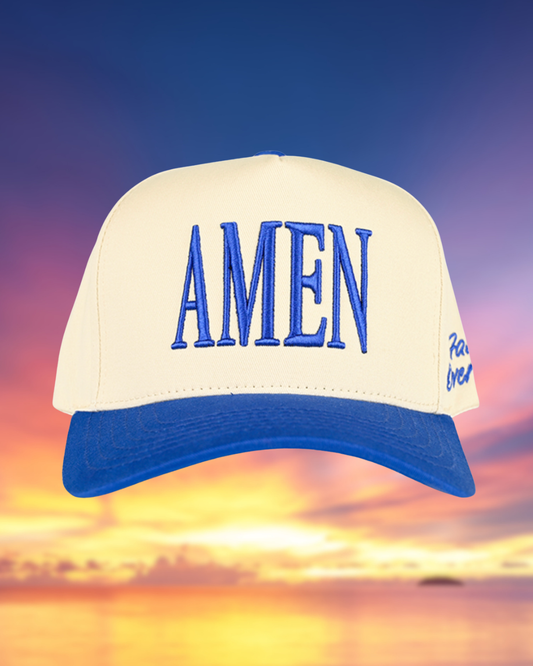 Amen Faith Over Fear Trucker Hat | Embroidered Hat