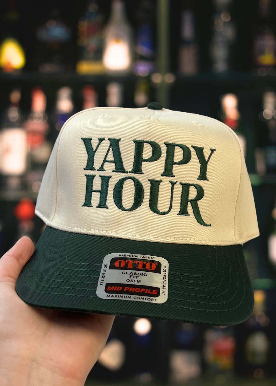 Yappy Hour Embroidered Trucker Hat