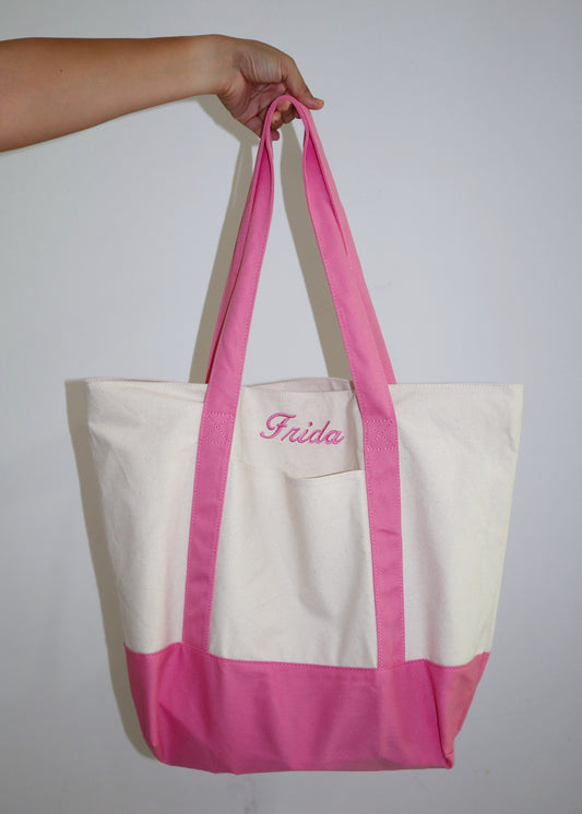 Embroidered Personalized Tote Bag