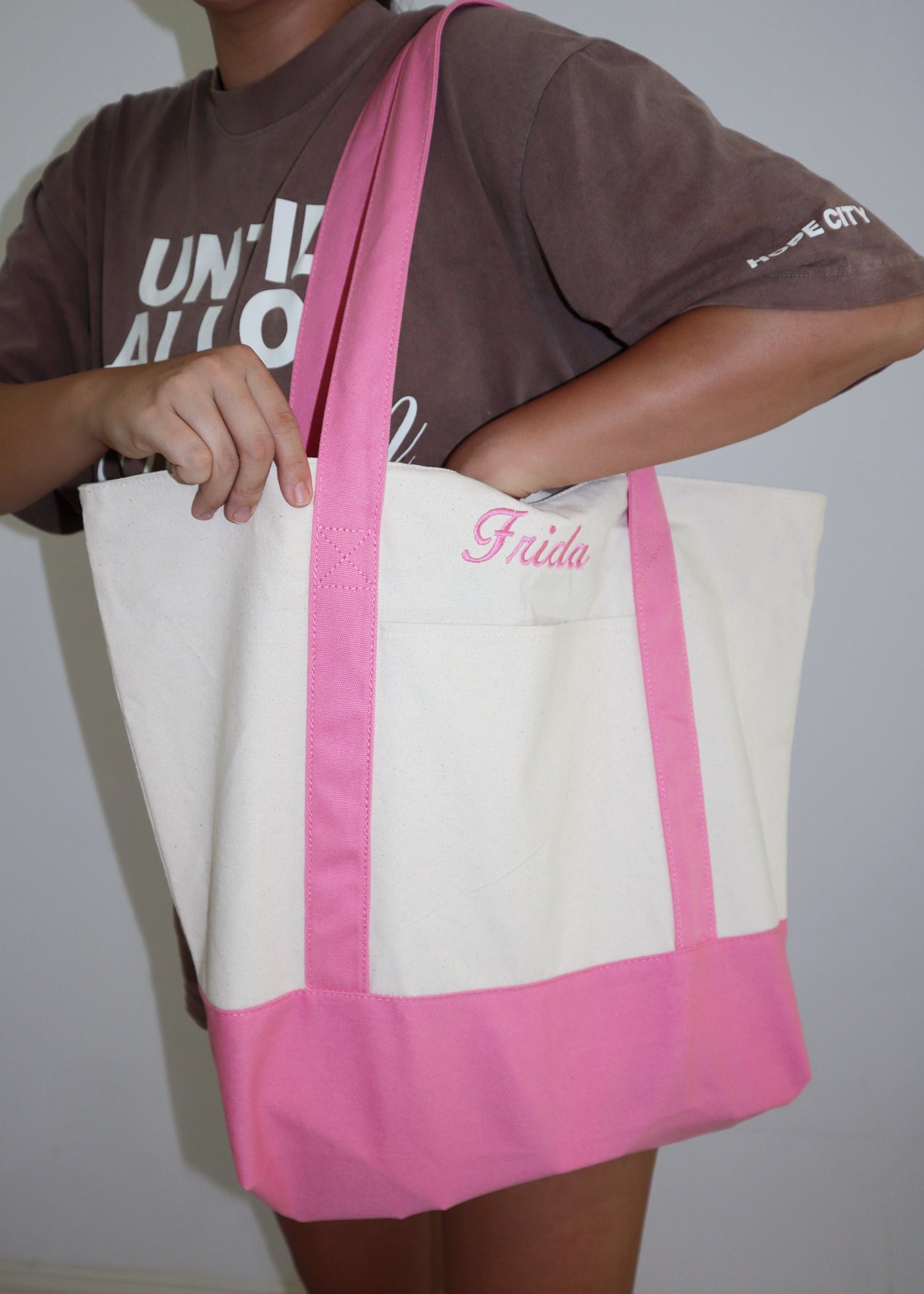 Embroidered Personalized Tote Bag