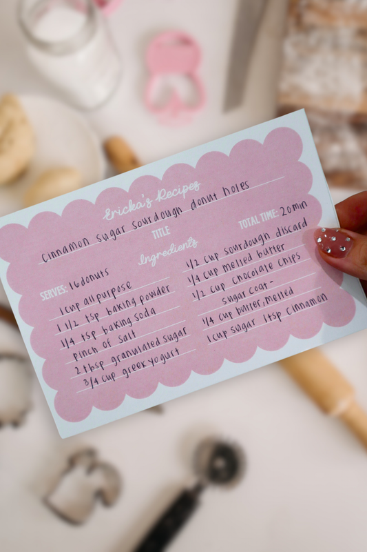 Personalized Recipe Cards | Set of 25
