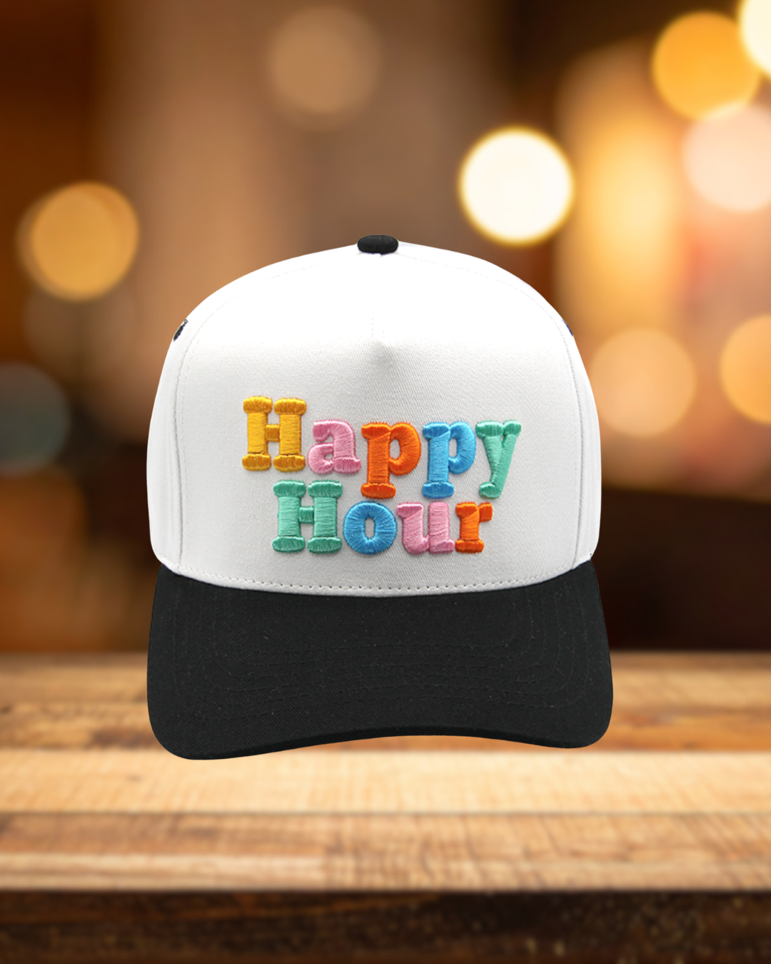 Happy Hour Trucker Hat | Embroidered Hat