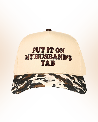 Put It On My Husband's Tab Trucker Hat | Embroidered Hat